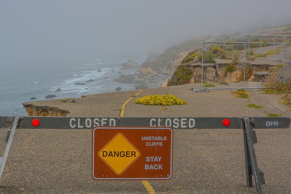 California’s cliffs are crumbling as climate change reshapes the coast