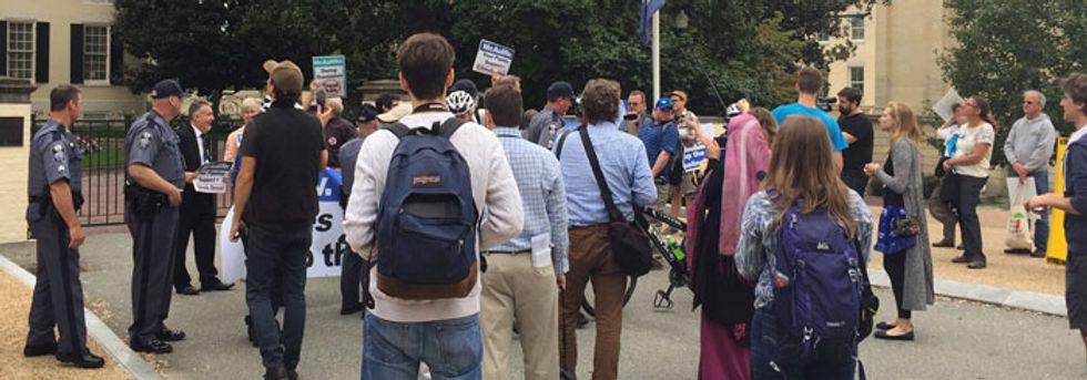 VIDEO: Calling out pollution, two dozen are arrested in Virginia.