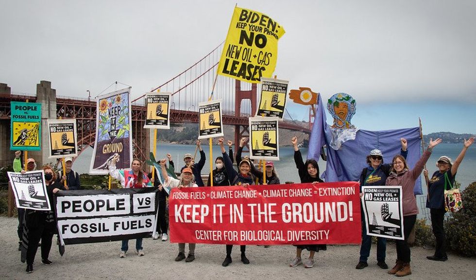 Senior citizens block bank entrances in nationwide climate protest